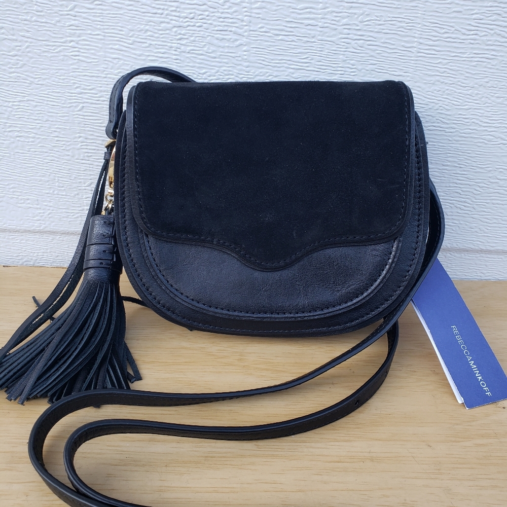Rebecca Minkoff Mini Suki Crossbody black leather